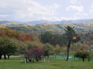 紅葉が美しい八剣山パークゴルフ場