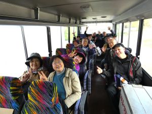 バスで帰ります。お疲れさまでした～