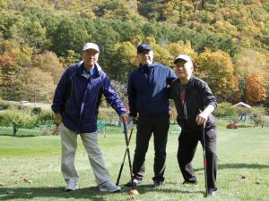 チームで記念撮影