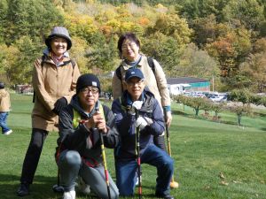 チームで記念撮影