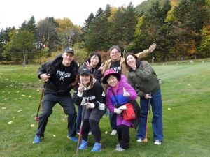 チームで記念撮影